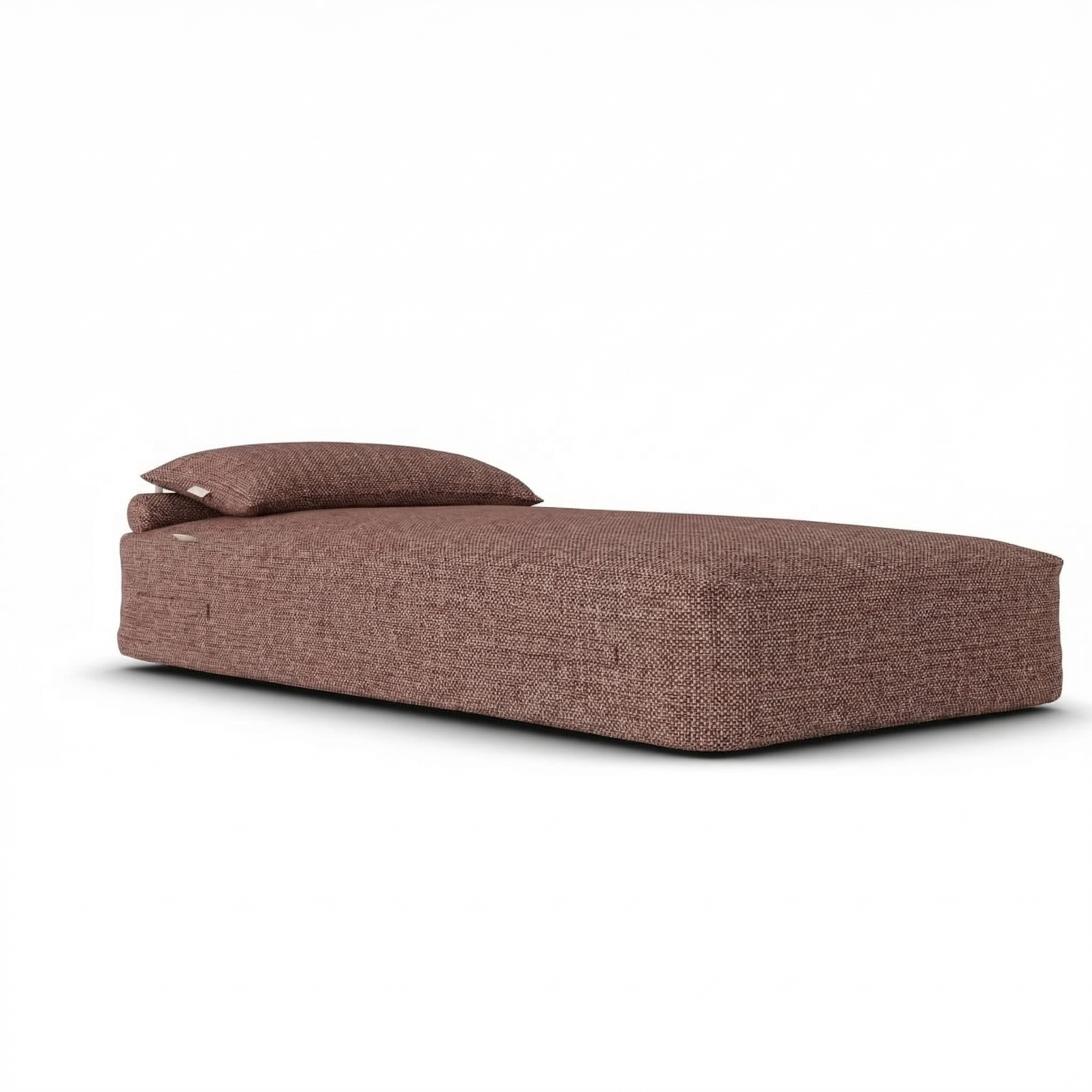 Original Daybed XL Burgundy van Laui Lounge, breed bordeauxrood outdoor ligbed voor twee personen