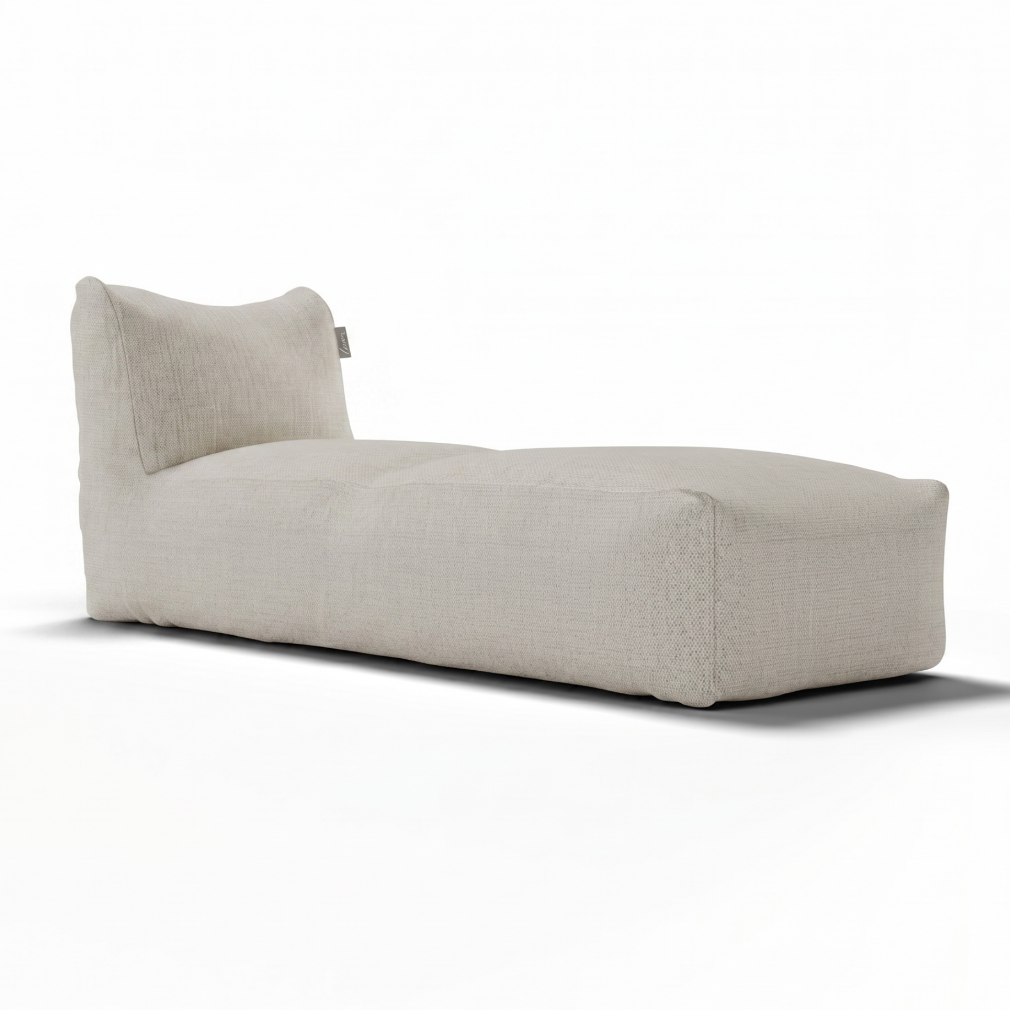 Original Extra Long Chair Ash Grey van Laui Lounge, extra diepe asgrijze loungestoel
