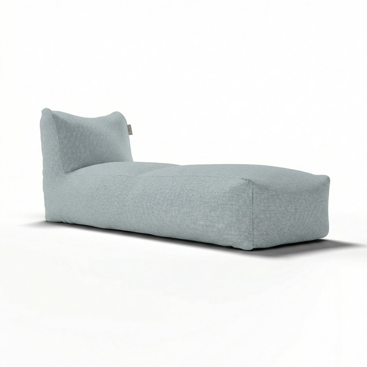 Original Extra Long Chair Sky Blue van Laui Lounge, extra diepe lichtblauwe loungestoel