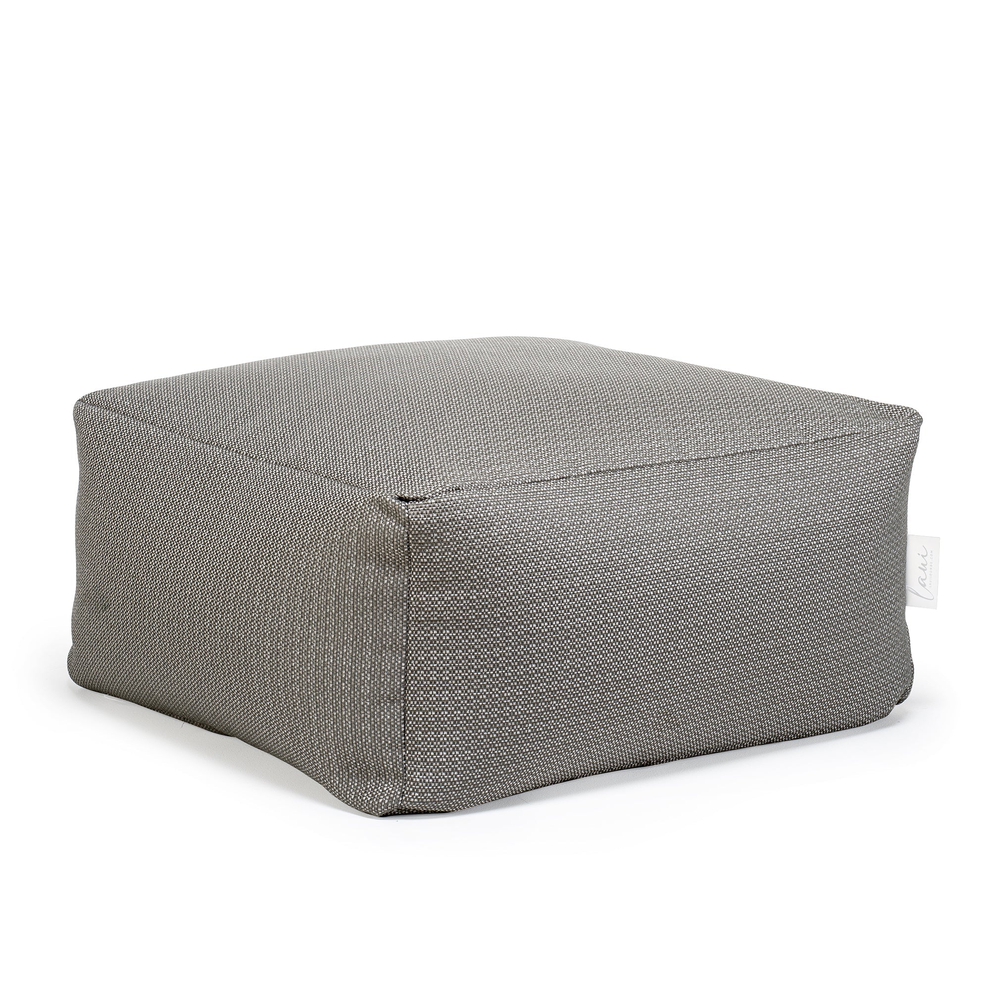 Laui Lounge Original Square Pouf Stone Grey, grijze vierkante poef van 68x68 cm
