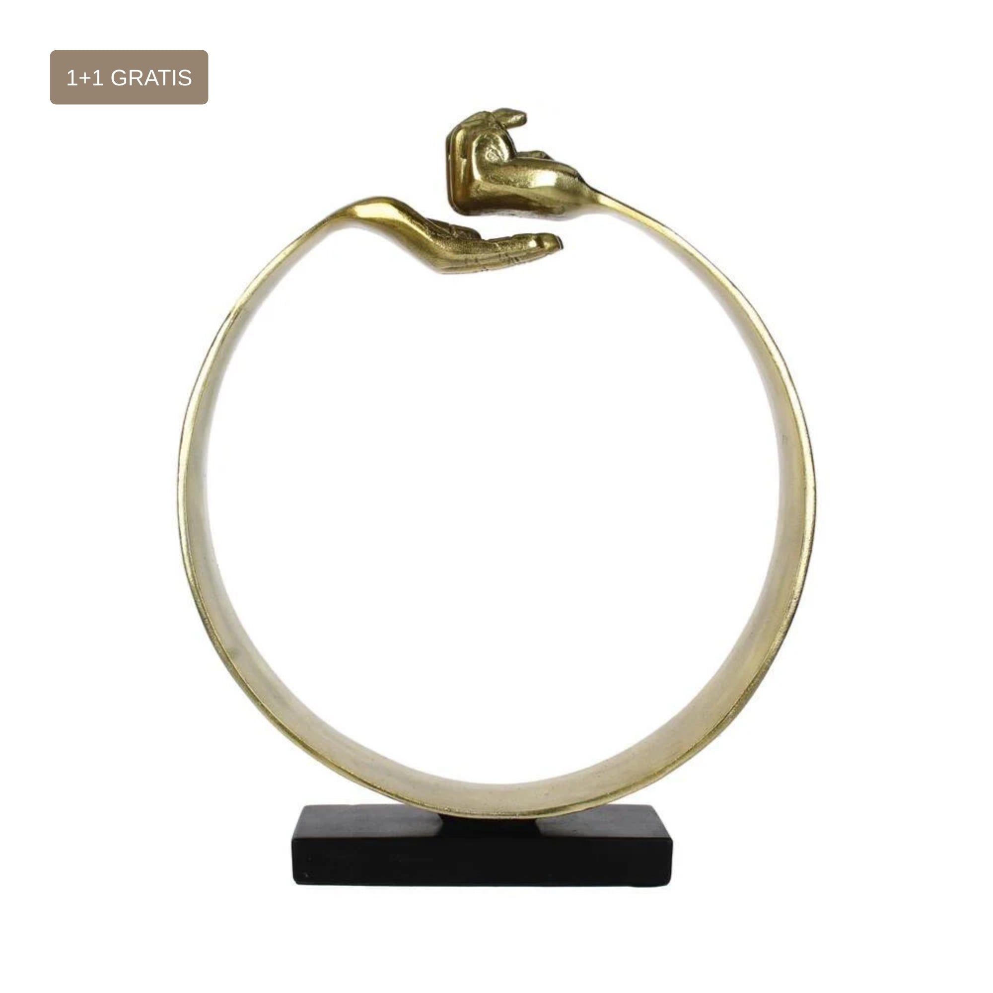 Ornament Handen Goud 34x8x43cm - Beeld - Living Lovely - livinglovely.nl