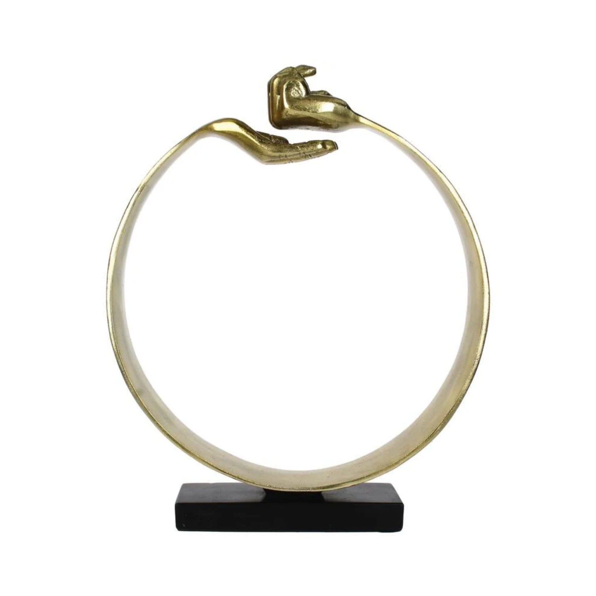 Ornament Handen Goud 34x8x43cm - Beeld - Living Lovely - livinglovely.nl