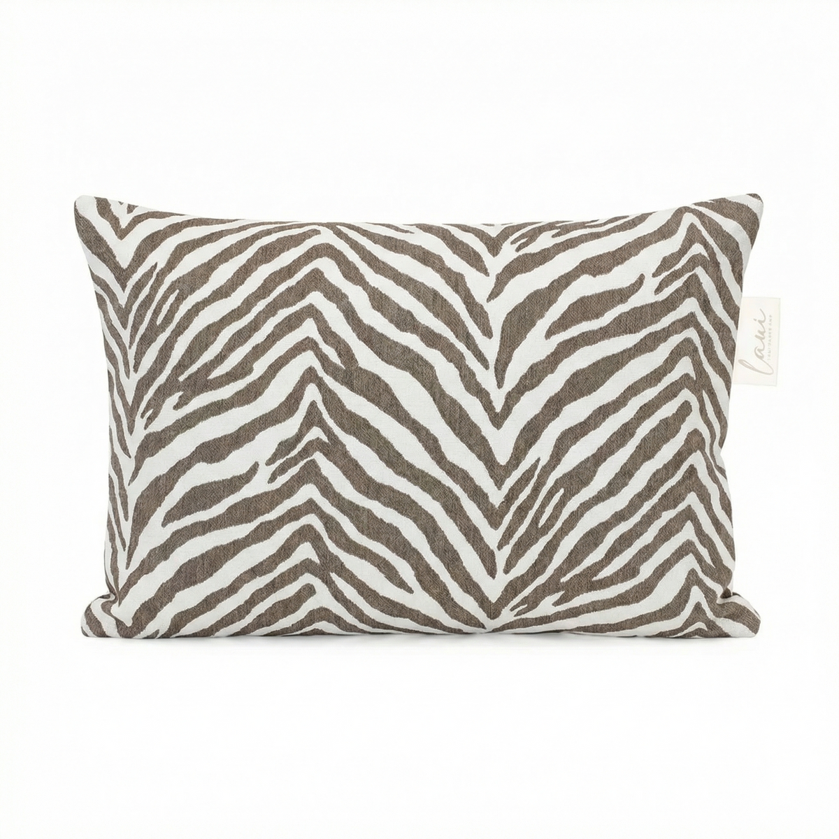 Laui Lounge outdoor kussen Congo Tawny 60x40 cm met okerbruin dessin en effen achterkant