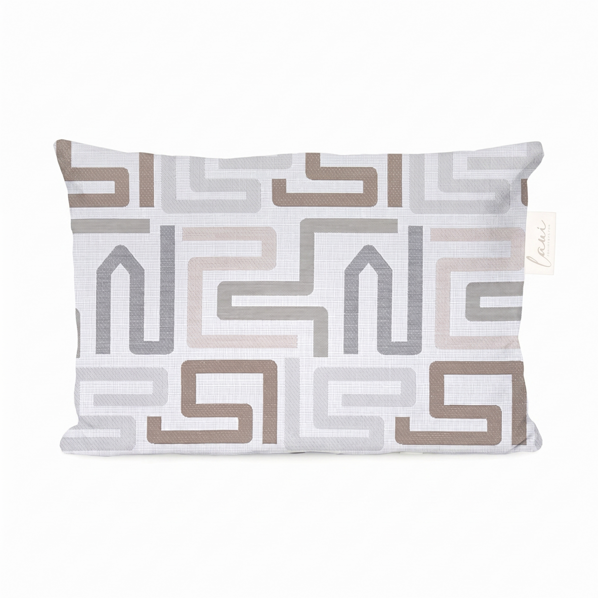 Laui Lounge outdoor kussen Maze Chiffon 60x40 cm, lendenkussen met doolhofdessin