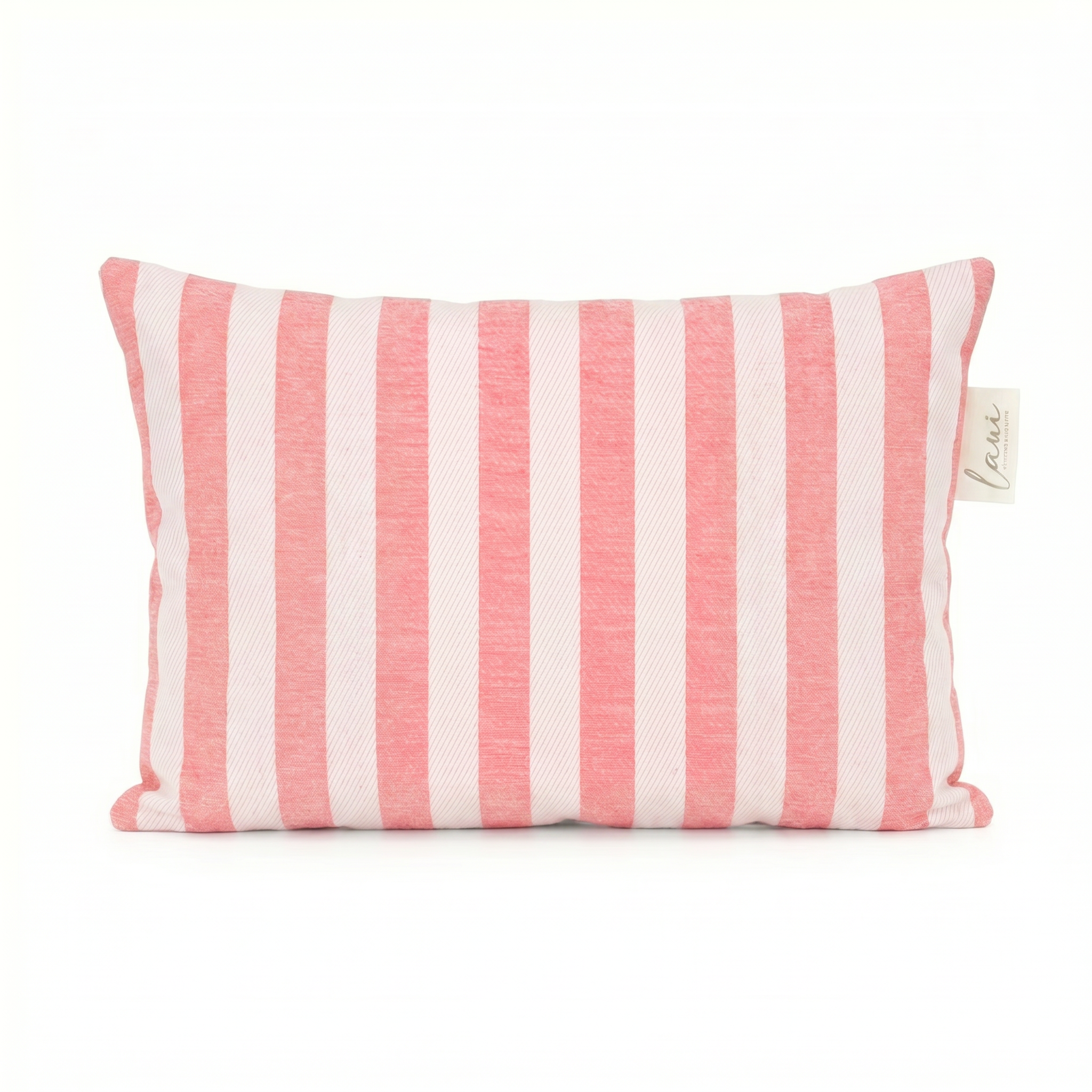 Laui Lounge outdoor kussen The Riviera Sorbet 60x40 cm, roze gestreept lendenkussen