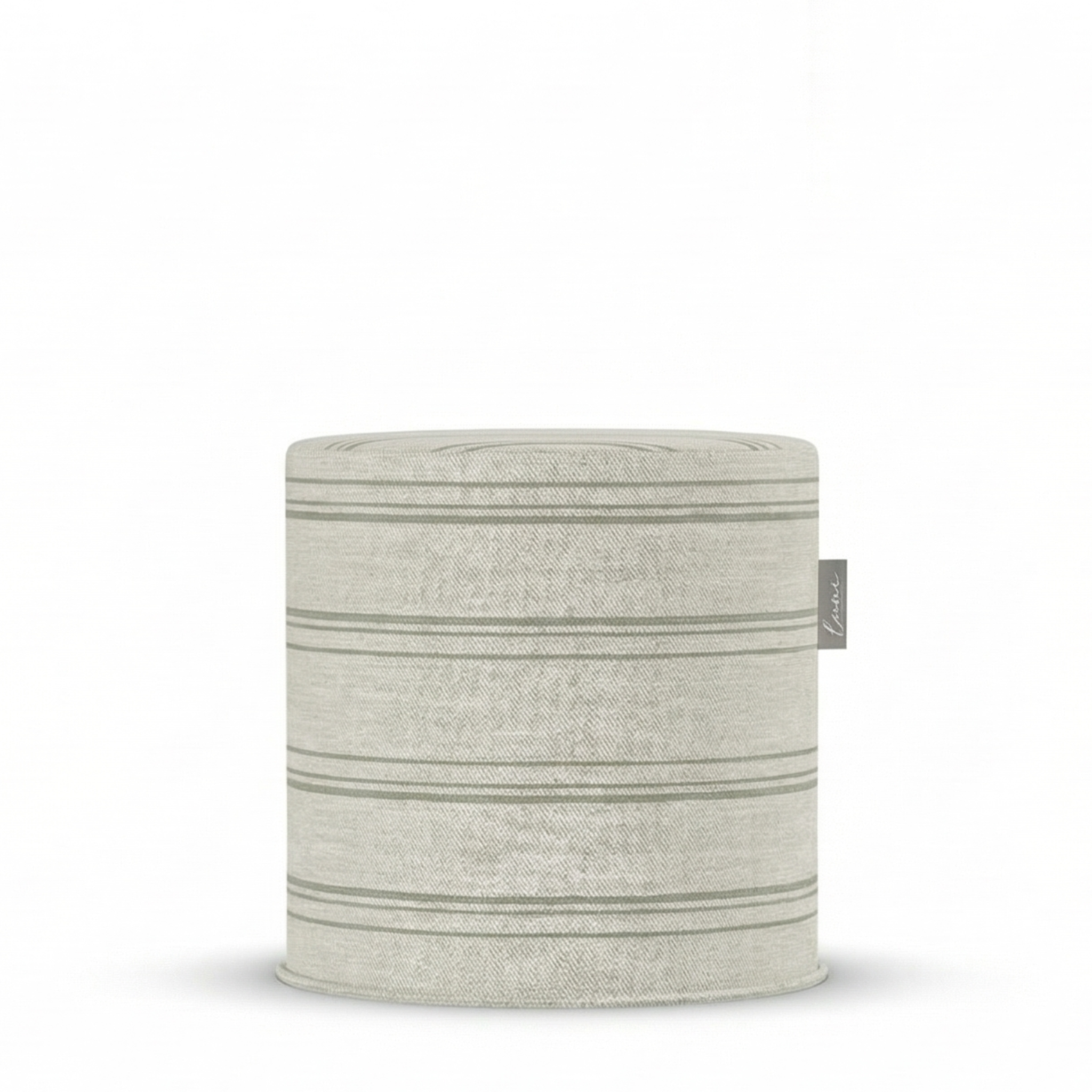 Laui Lounge Outdoor Pouf Harvest Nile Ø44x46 cm in gedempt groene Sunbrella stof