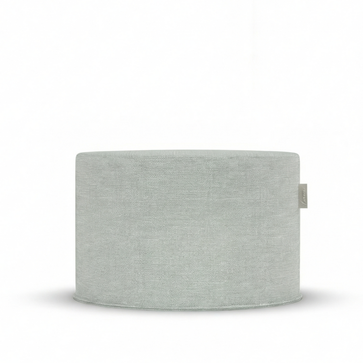 Laui Lounge Original Outdoor Pouf Sea Green, brede ronde zeegroene poef van Ø68x35 cm