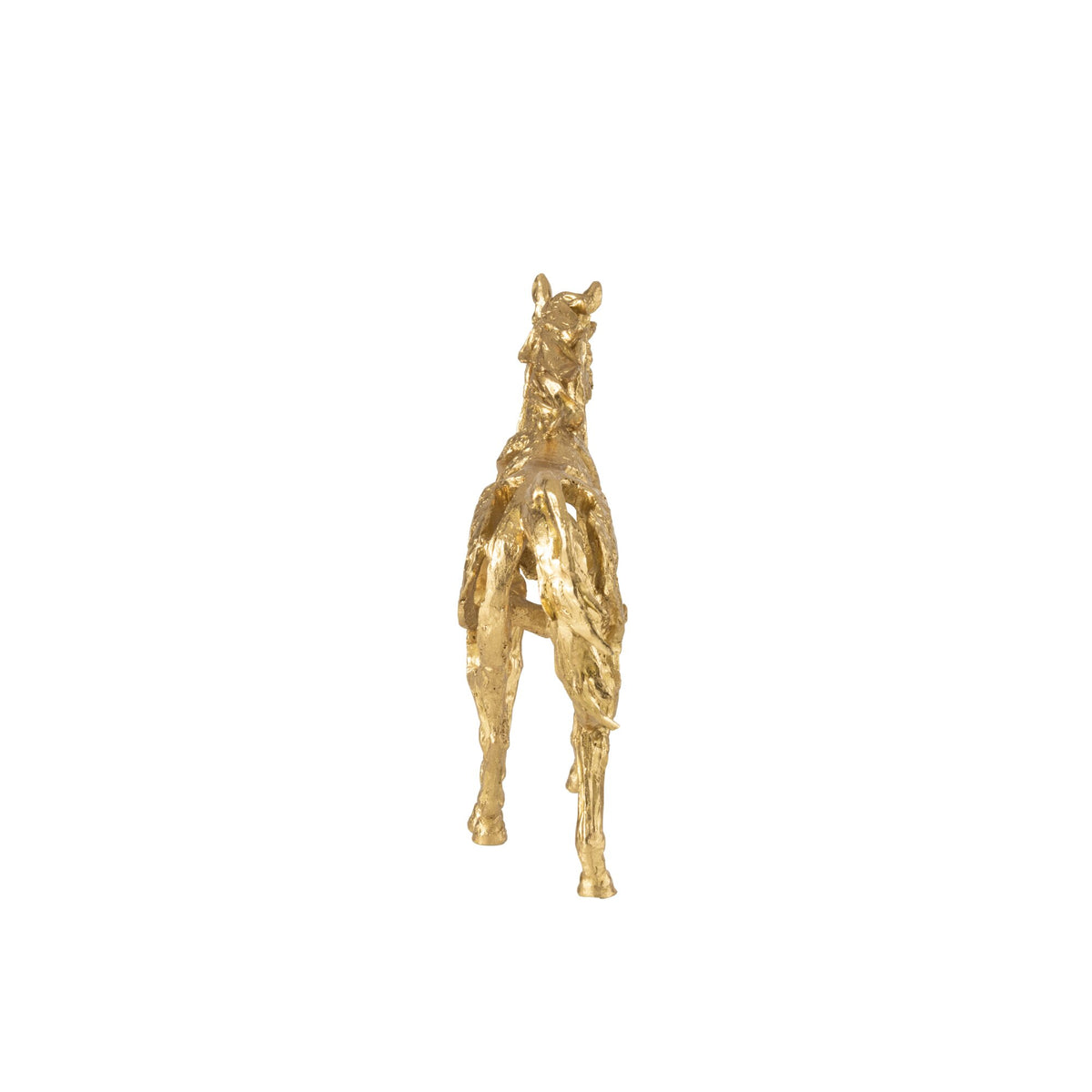 Paard Rennen Polyresin Goudkleurig Small J-Line