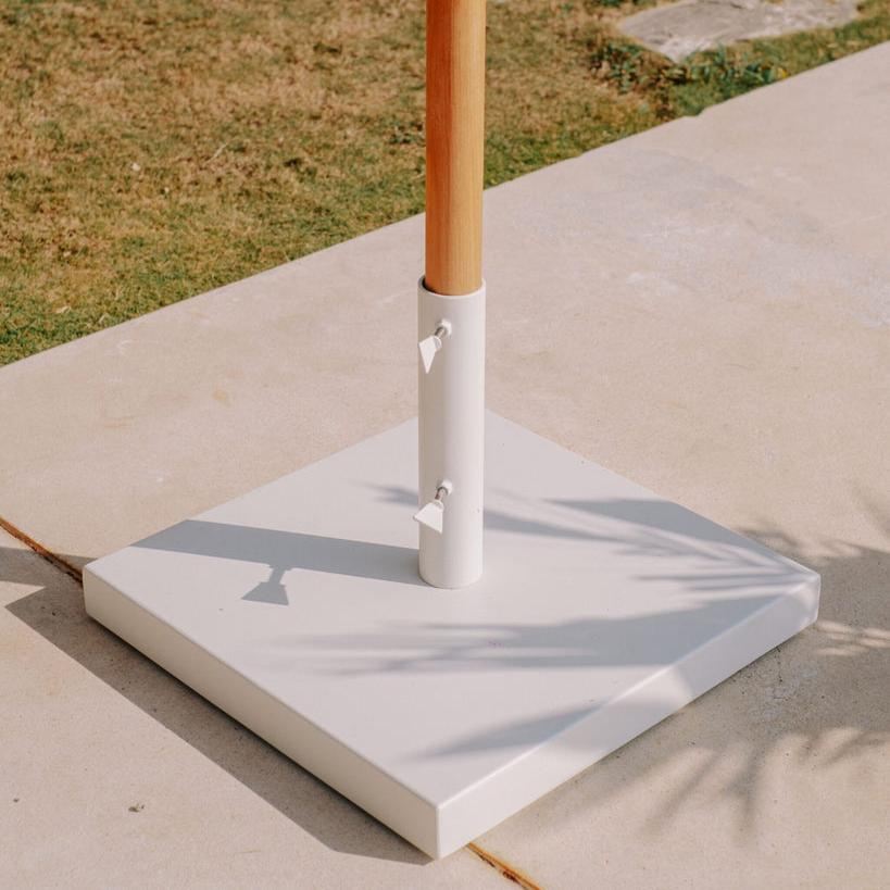 Parasolvoet voor Handgeknoopte Parasols - Pearl White - 45kg - Parasolvoet - Todo Bien - livinglovely.nl