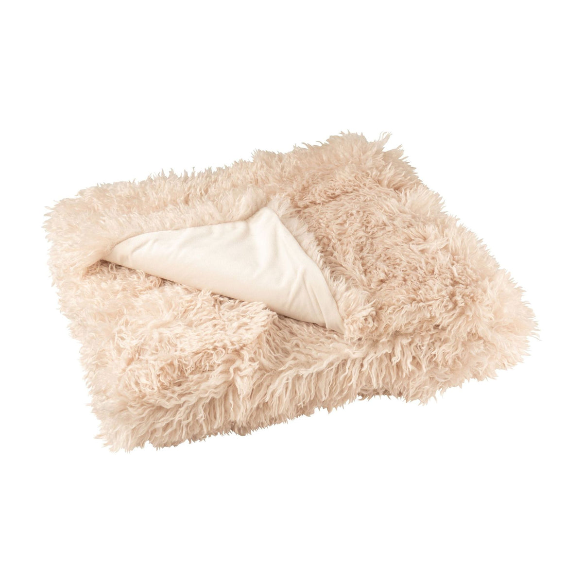 Plaid Moutie Polyester Beige 130x180cm J-Line