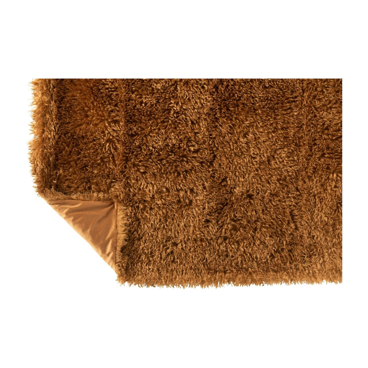 Plaid Moutie Polyester Bruin 130x180cm J-Line