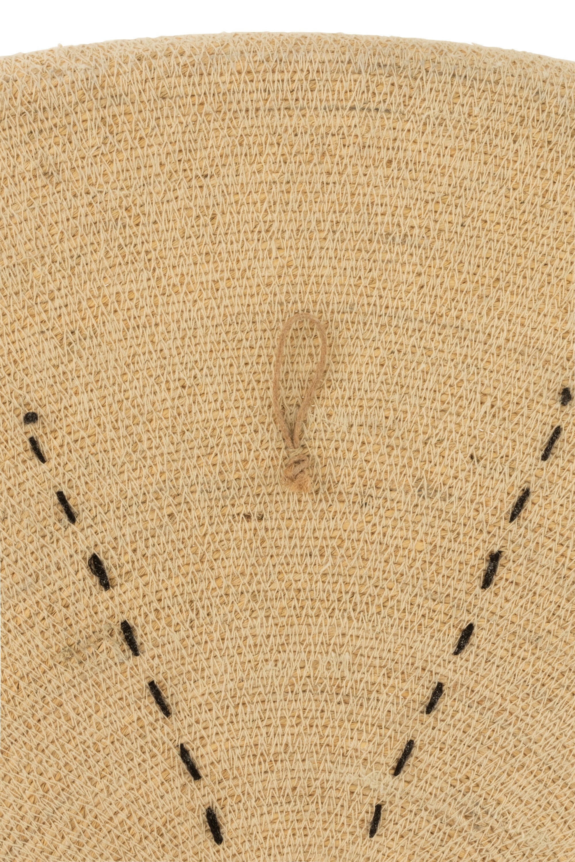 Plateau Muurdecoratie Ster Stippellijnen Zeegras Naturel/Zwart - Wanddecoratie - J-Line - livinglovely.nl