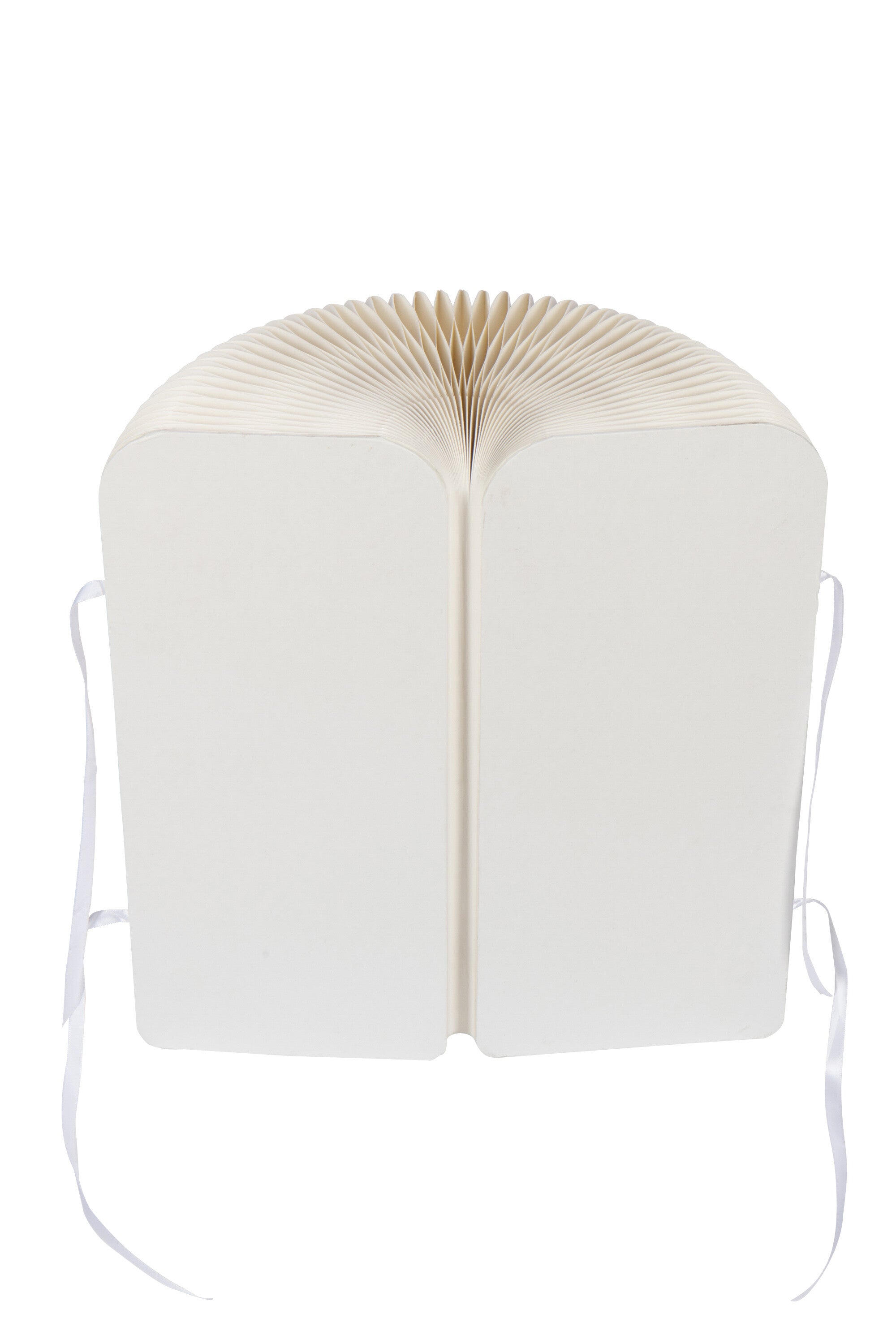 Poef Vouwbaar Papier Gebroken Wit Dia 36cmxh42cm J-Line - Poef - J-Line - livinglovely.nl