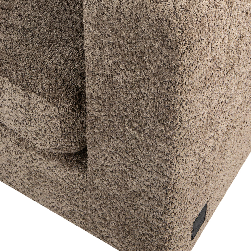 PTMD Nilla Elementen Sofa met Armleuning Rechts Bruin - Elementen bank - PTMD - livinglovely.nl