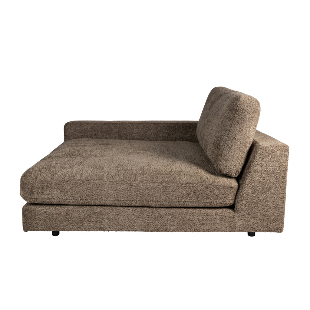PTMD Nilla Sofa met Chaise Longue Arm Links Bruin - Elementen bank - PTMD - livinglovely.nl
