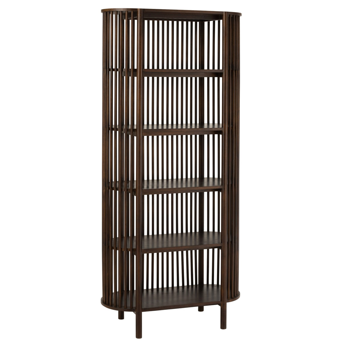 Rek Conie 5 Planken Mangohout Donkerbruin J-Line