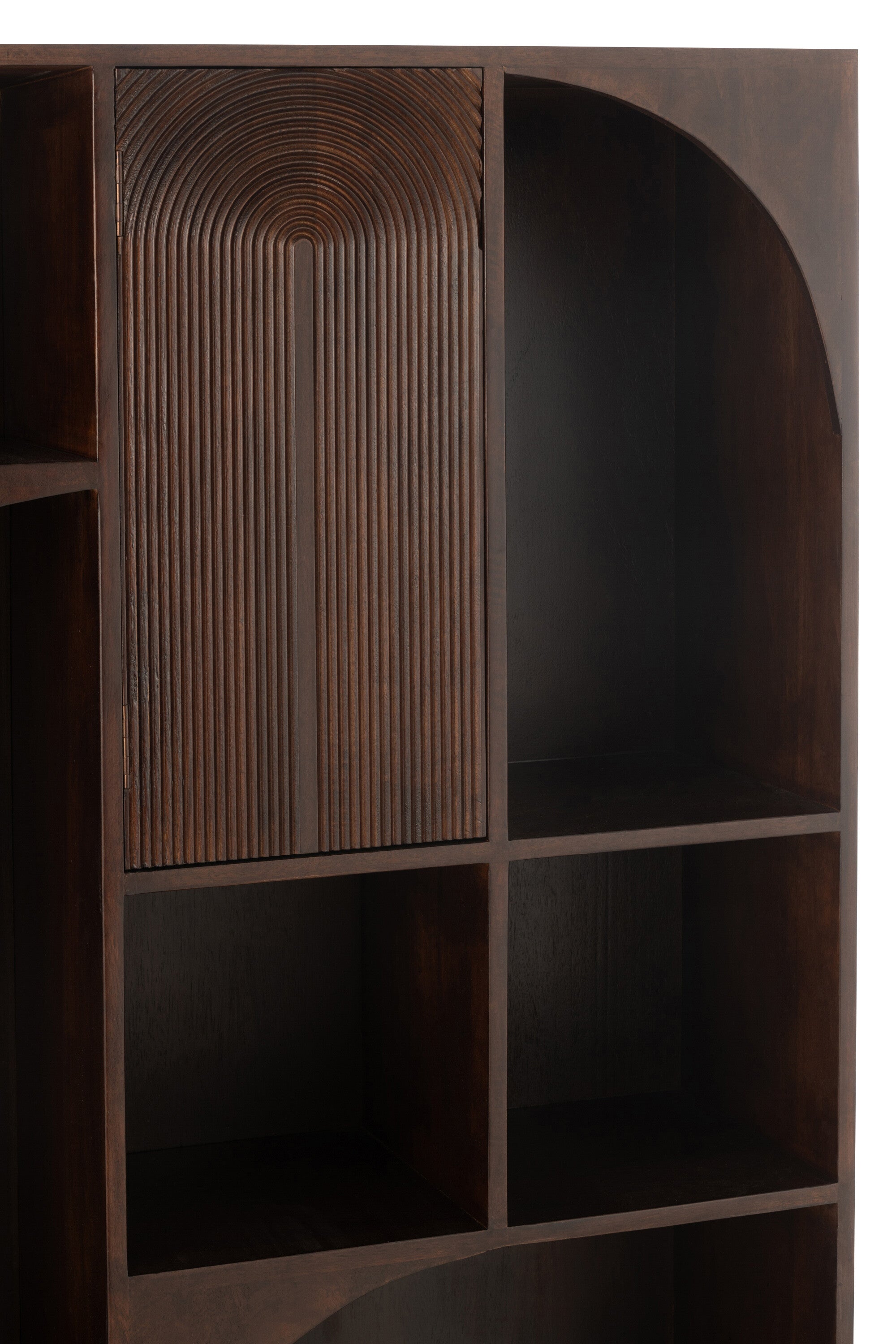 Rek Mode Mango Hout/Mdf Bruin - Boekenkast - J-Line - livinglovely.nl