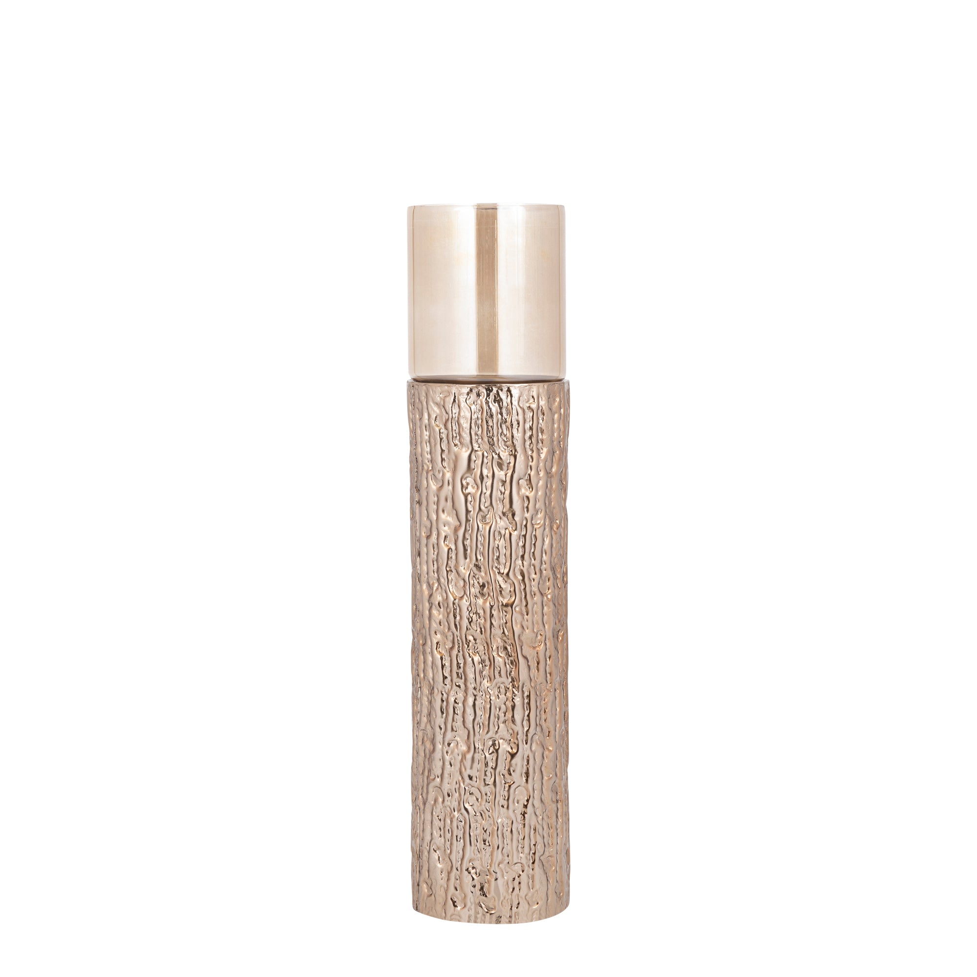 Rezy BrownGold Big Floor Stormlight Amber Luster S PTMD - Kandelaar - PTMD - livinglovely.nl