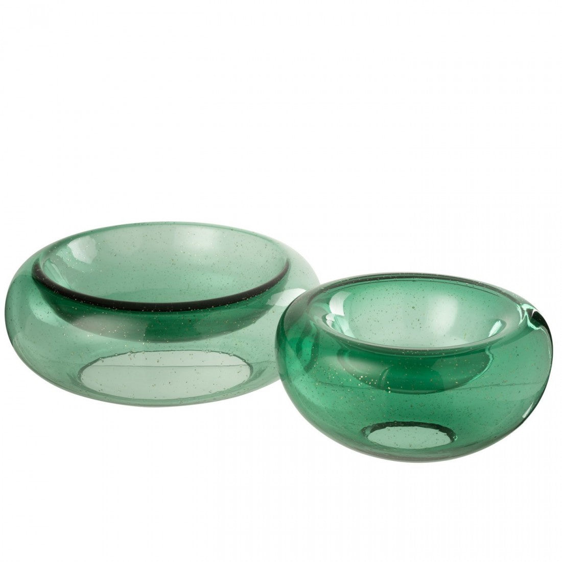 Sierschaal Carol Glas Smaragdgroen Large