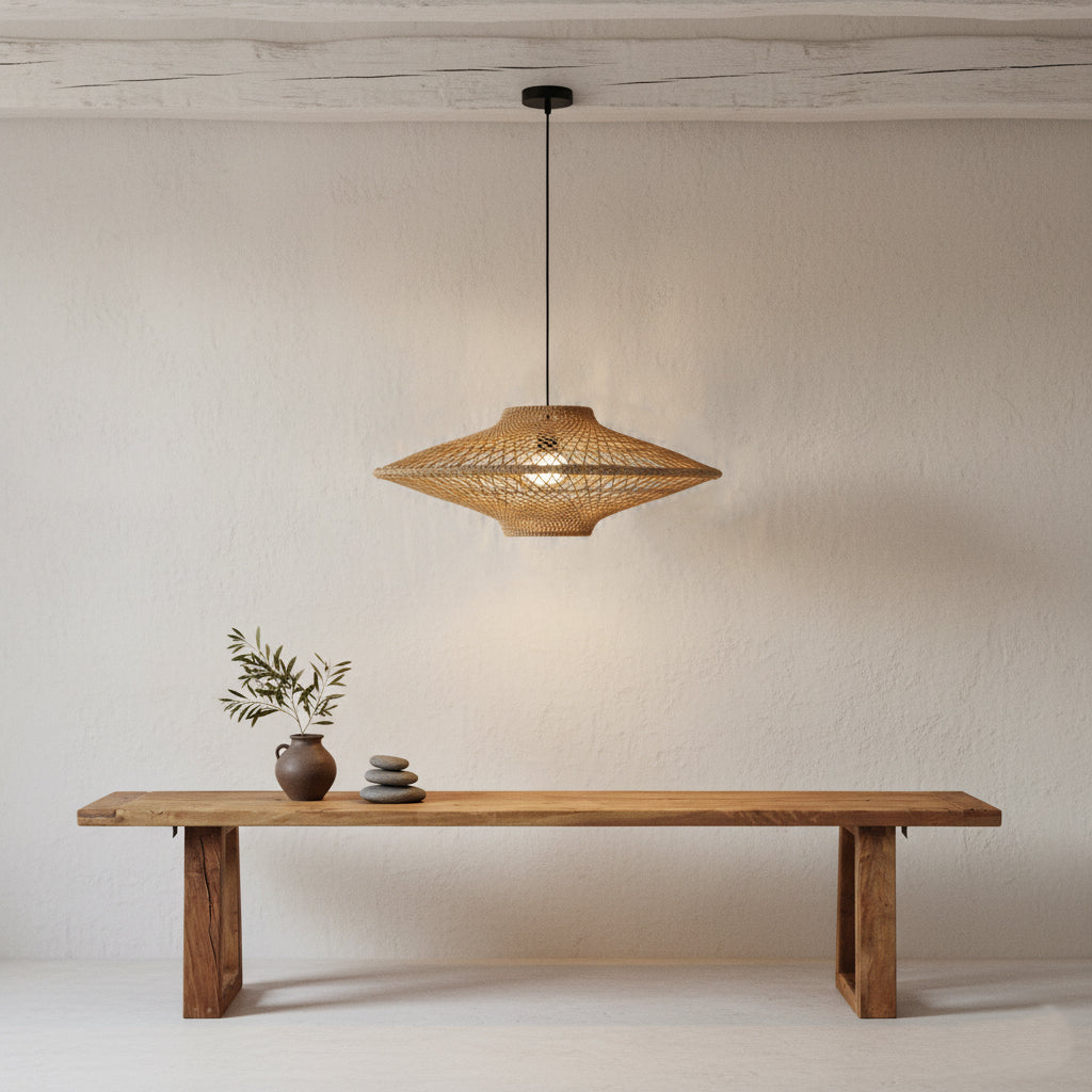 Raw Materials Hanglamp Corda Touw Naturel Large Ø80cm