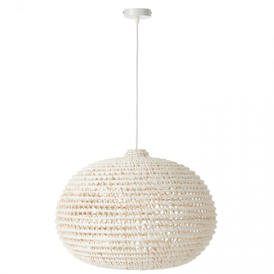 Plafondlamp Rond Metaal Getwist Wit J-Line