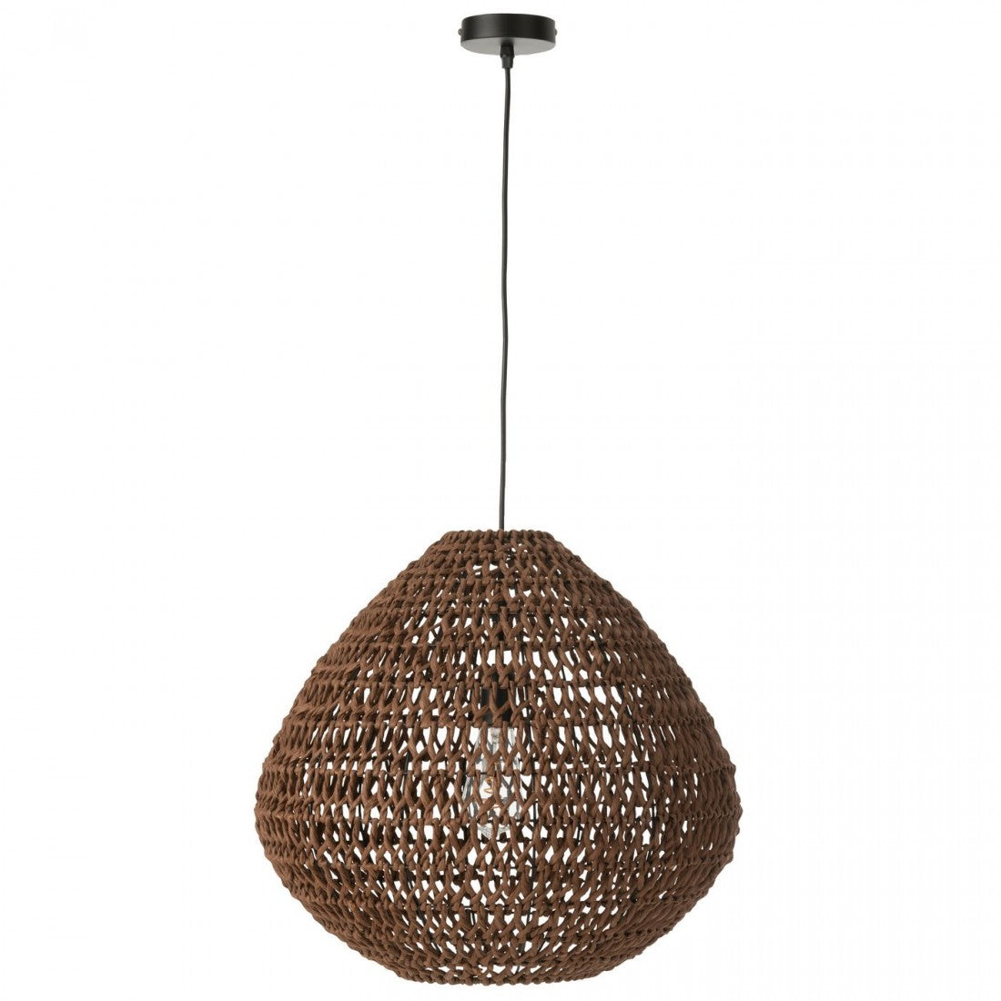 Hanglamp Metaal Getwist Donker Naturel J-Line