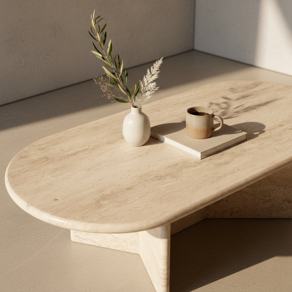 Travertin Salontafel Raw Materials