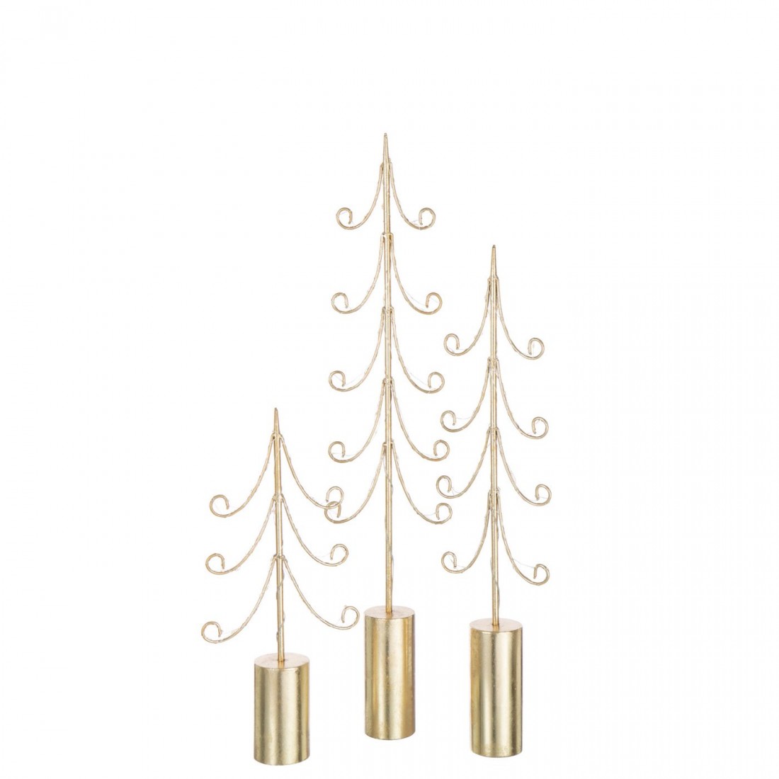 Boom Led Cilindervoet Ijzer Goudkleurig Set van 3 J-Line