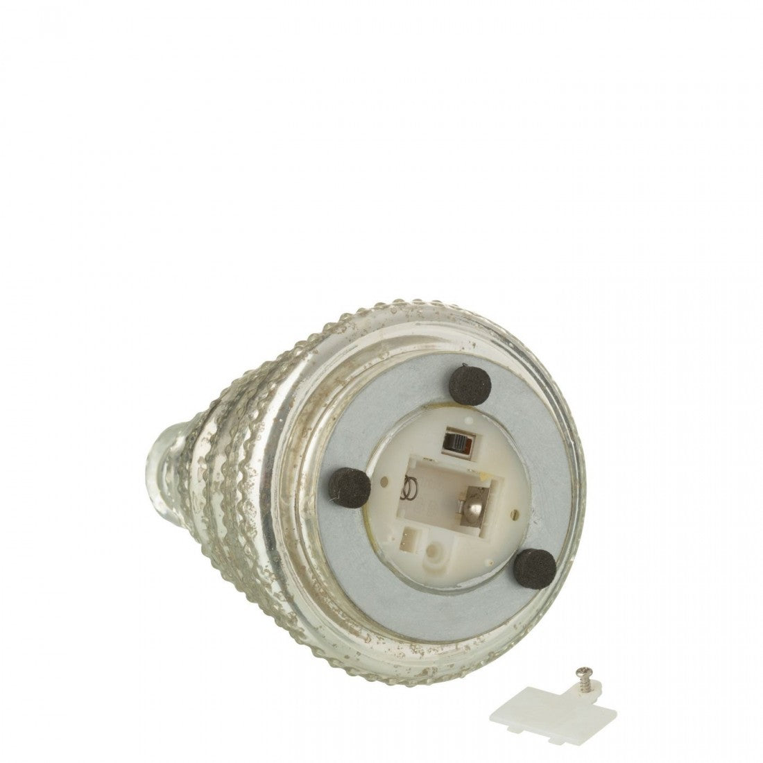 Boom Led Geribbeld Glas Zilverkleurig Set van 3 J-Line