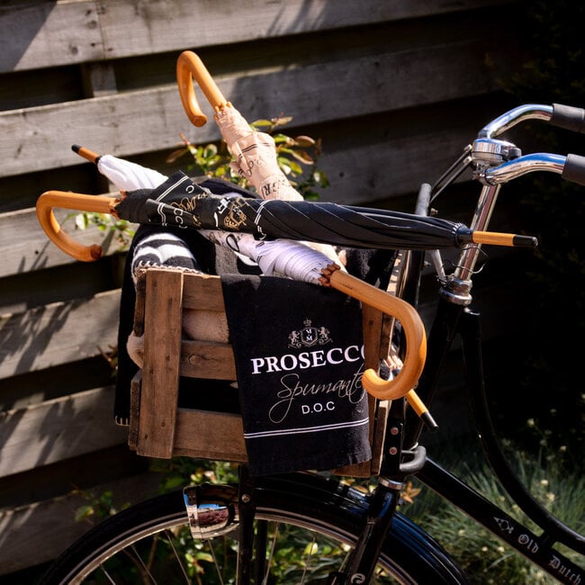 Mars & More Paraplu Wijn Prosecco Zwart 105cm