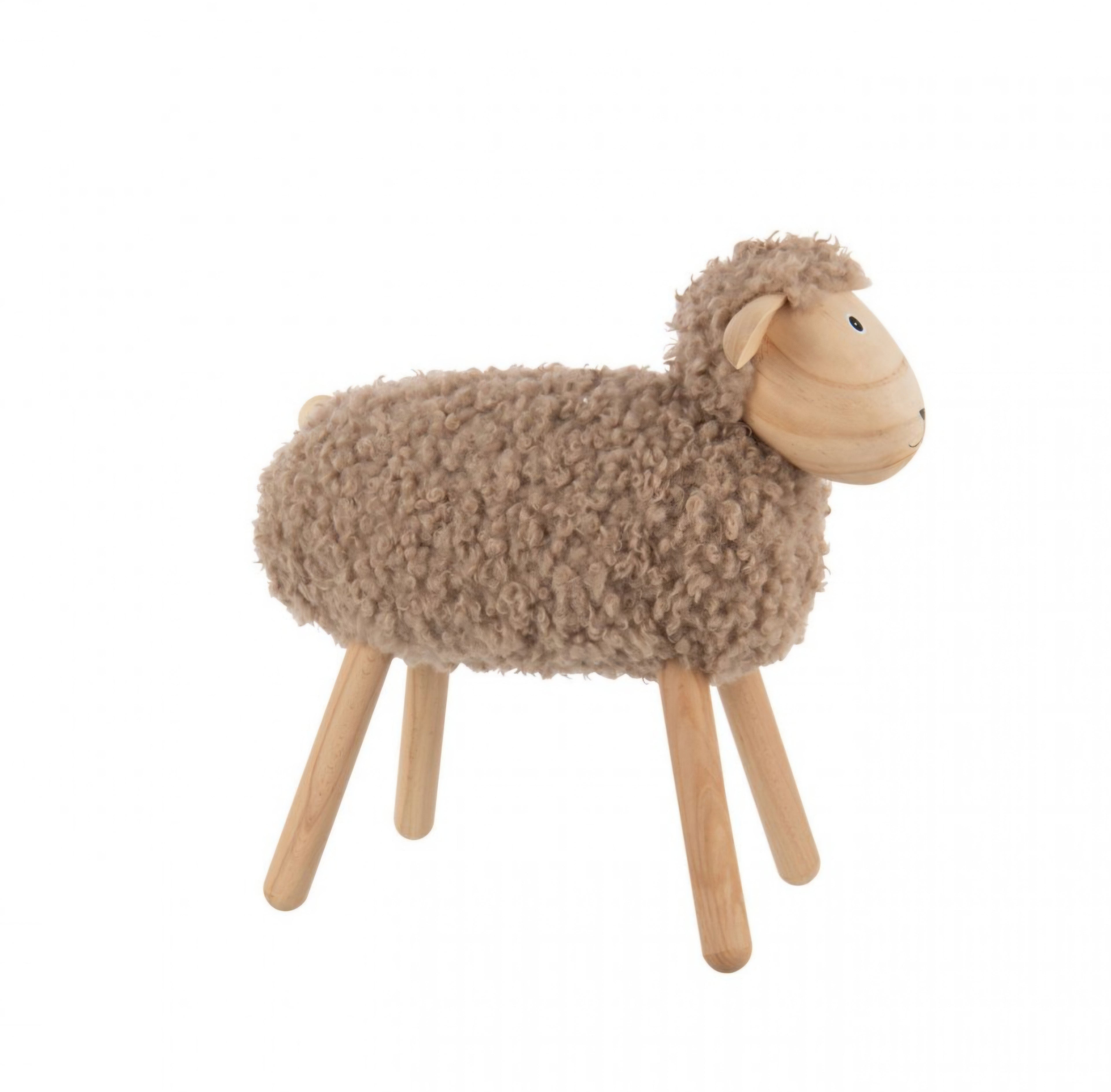 Schaap Decoratief Beukenhout/Kunstbont Naturel/Beige Large J-Line