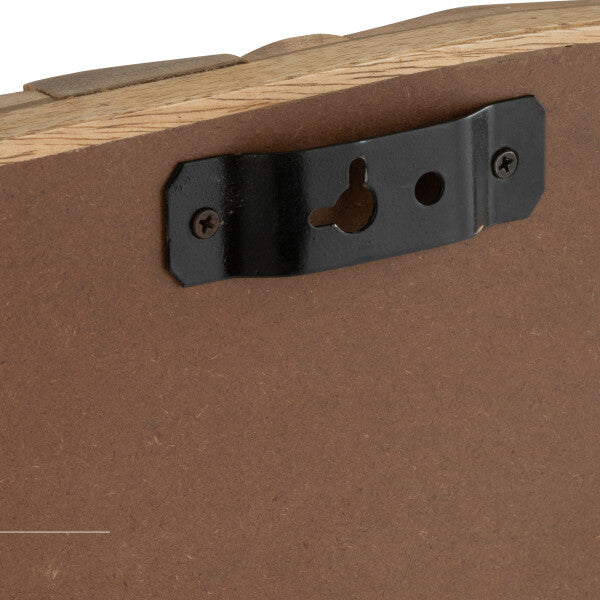 Wandspiegel Curve Ovaal Hout Naturel 152x6x92cm J-Line