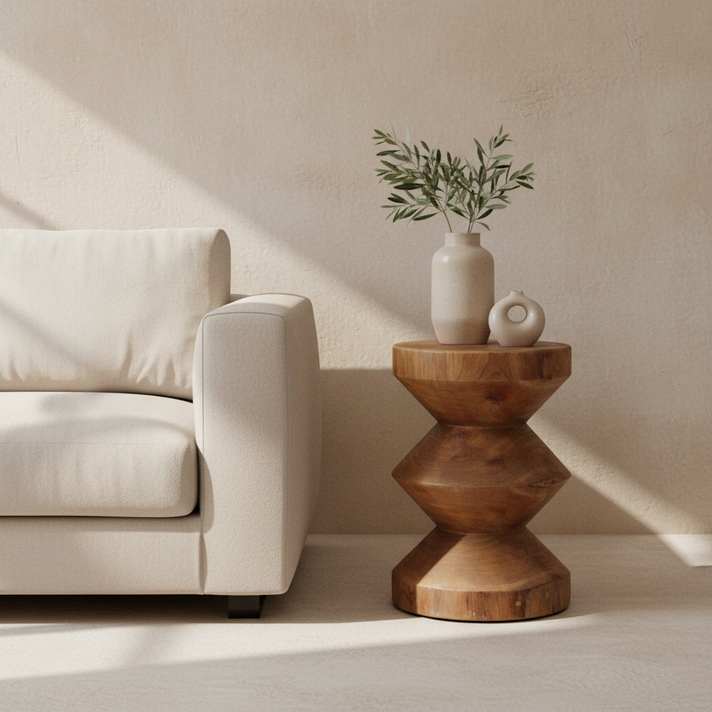 Forma side table Rizo natural Raw Materials