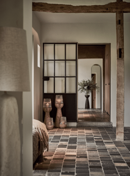 Arbre - Windlicht/vaas - Mango hout - DIA 22 x H 72 cm - Naturel Pomax