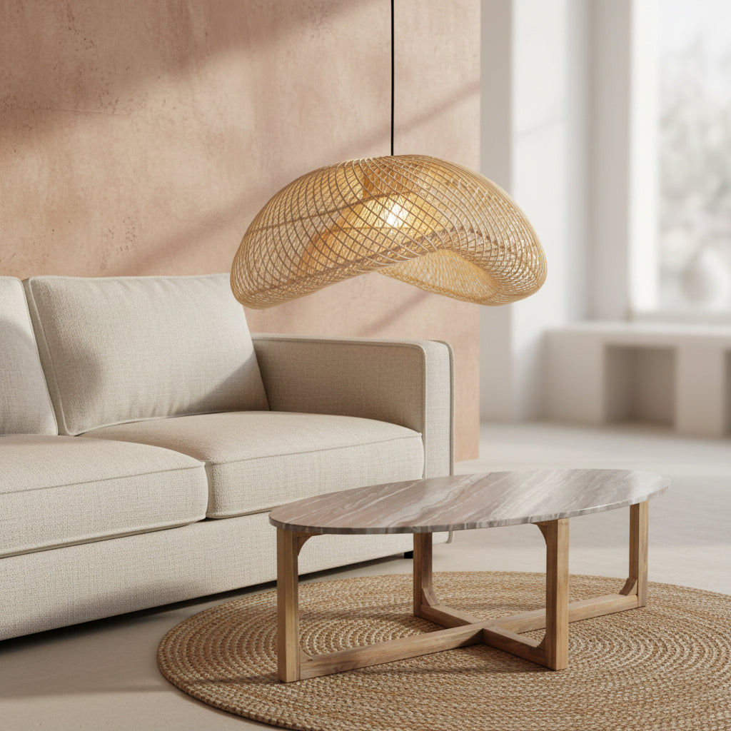Hanglamp Maze Organic Naturel XL Raw Materials