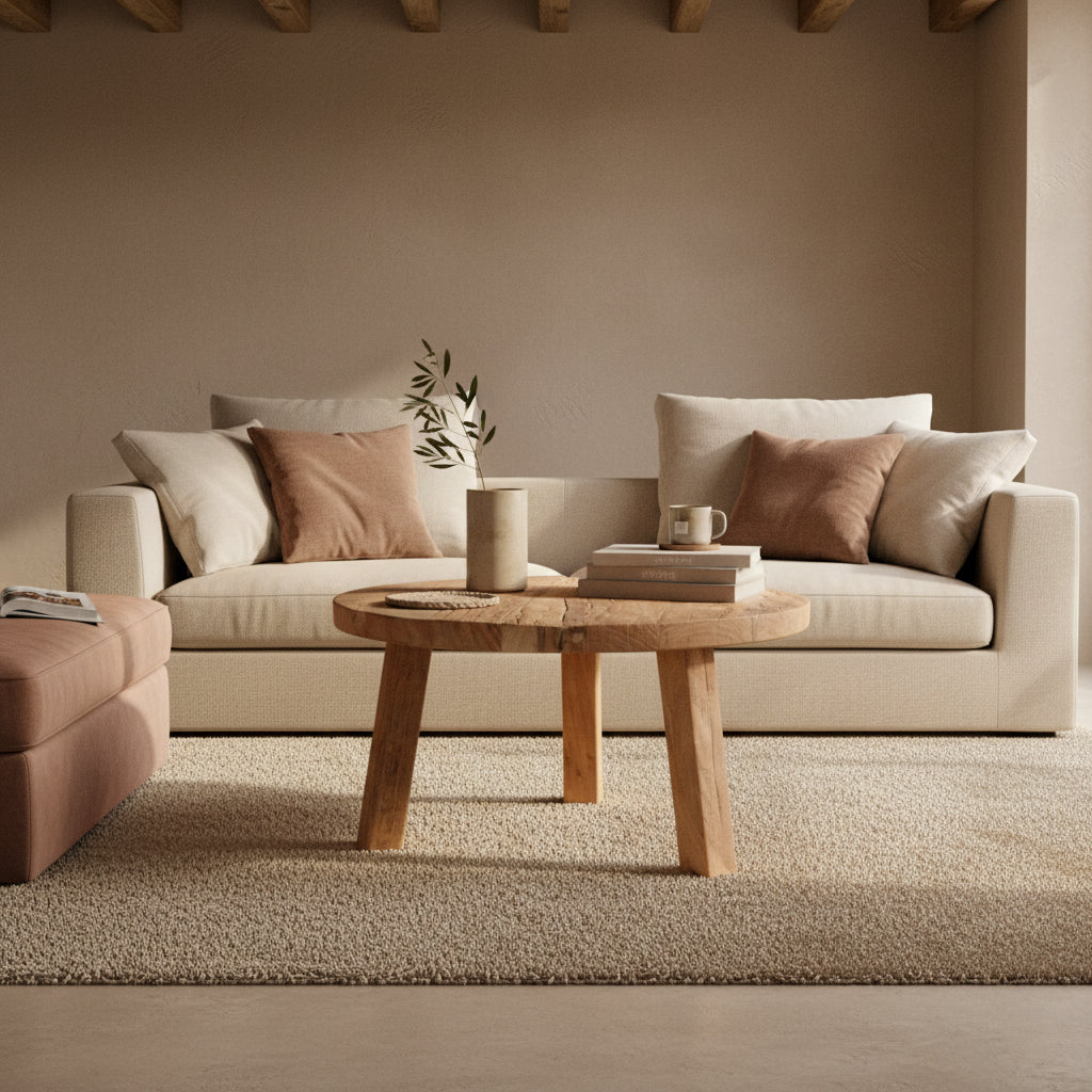 Farmwood Salontafel Rond L Raw Materials
