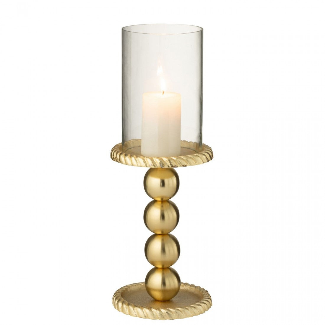 Kaarshouder Aluminium Goudkleurig Large J-Line