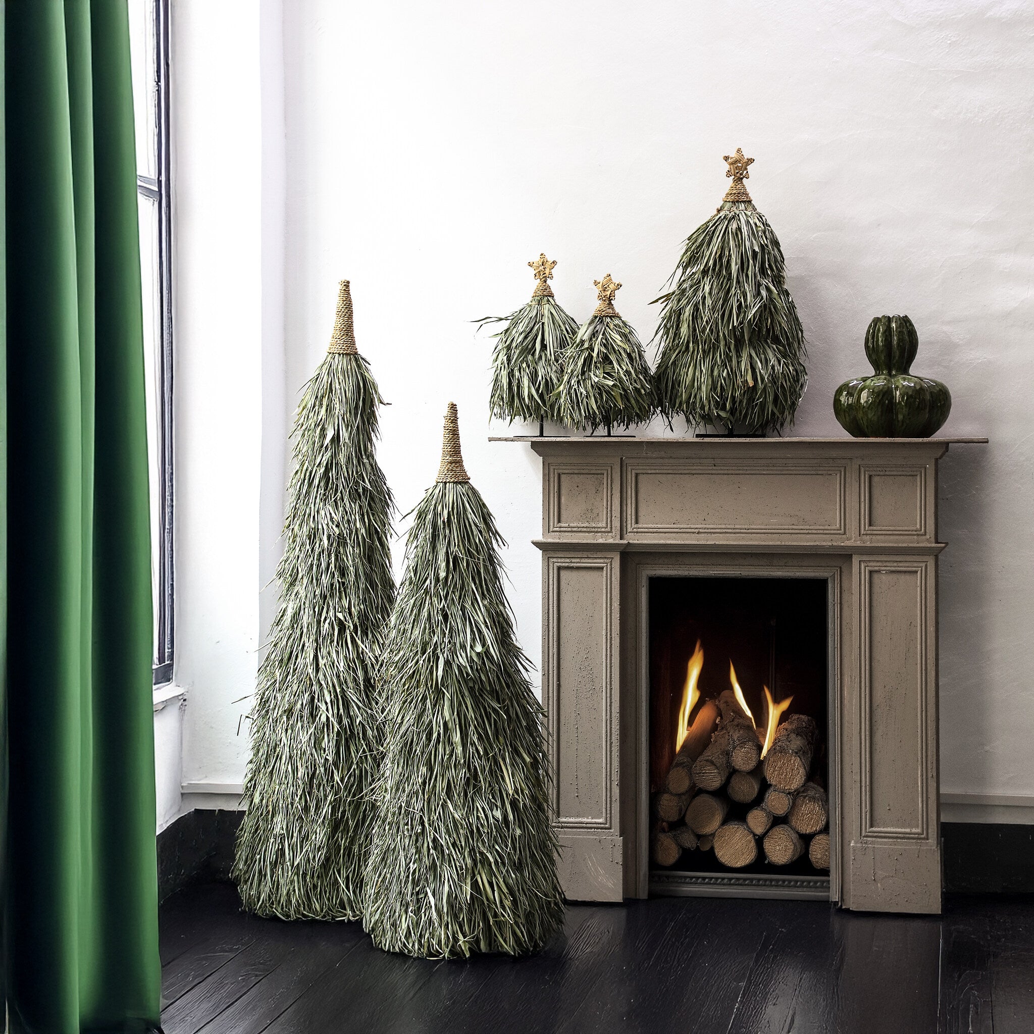 Elghanni Green Grass Kerstboom Beeld Small Groen 120cm PTMD