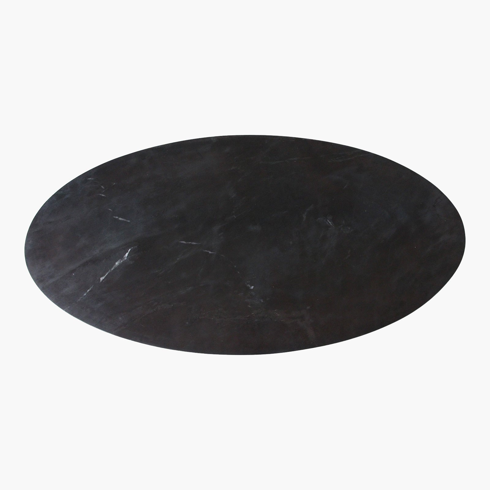 Marmeren Salontafel Ovaal Zwart Raw Materials