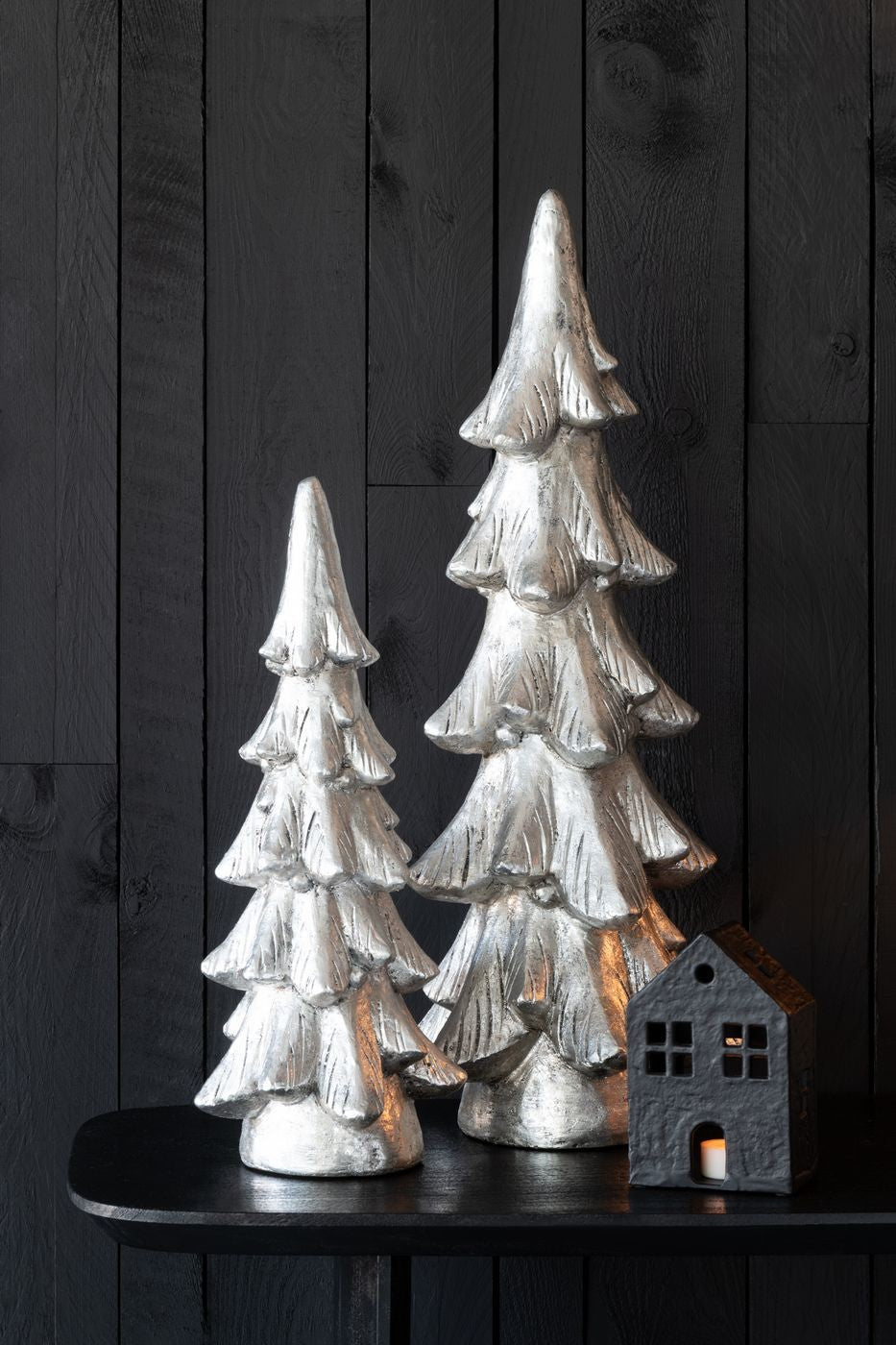 Kerstboom Op Voet Magnesium Zilverkleurig Large J-Line