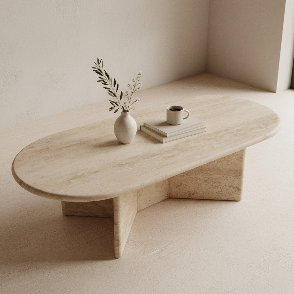Travertin Salontafel Raw Materials