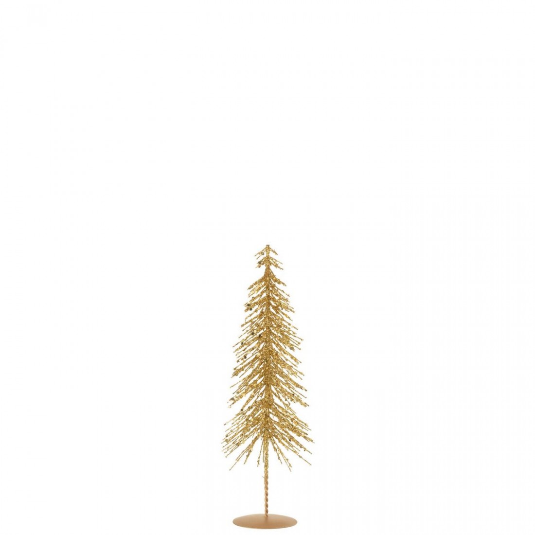 Kerstboom Glitters Plastiek Goudkleurig Set van 3 j-Line