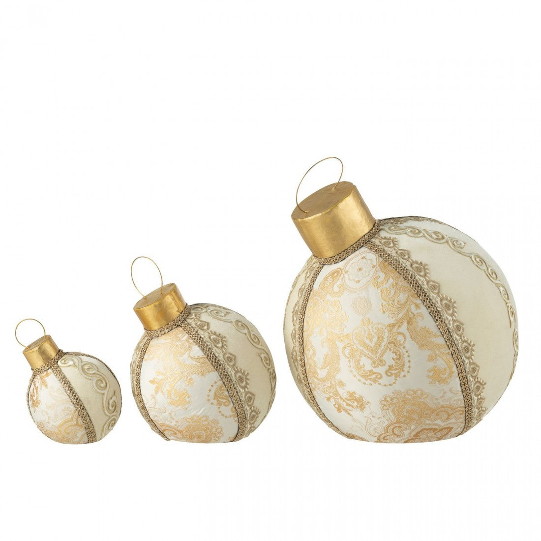 Bal Decoratief Patroon Polyfoam/Textiel Goud Large J-Line