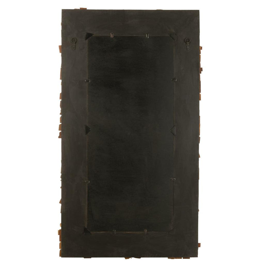 Spiegel Syma Gerecycleerd Hout/Spiegel Naturel Large J-Line