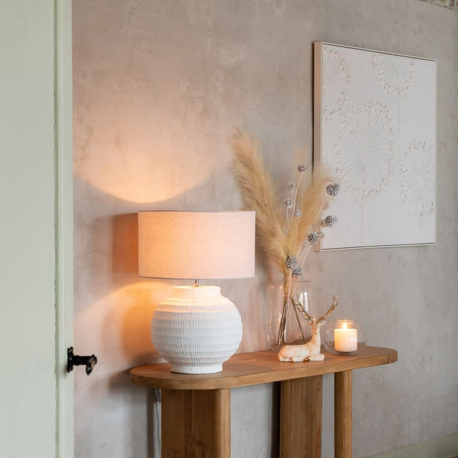 Schilderij Dandelion Acryl Ecru Set van 2 J-Line