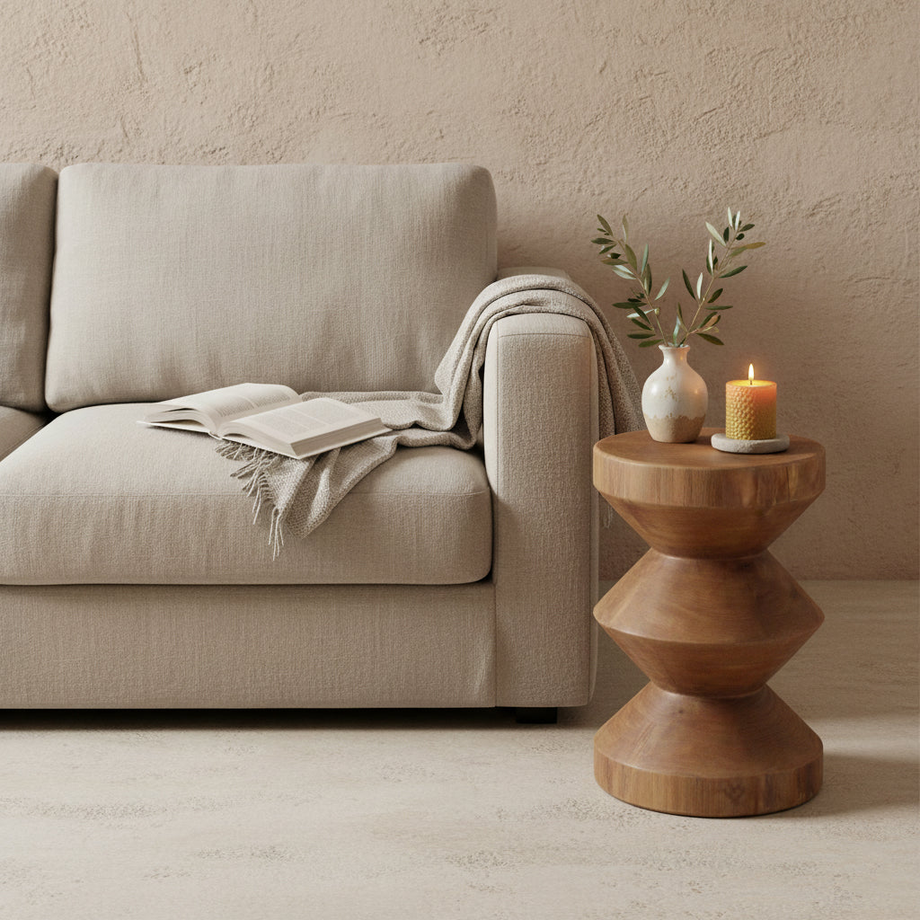 Forma side table Rizo natural Raw Materials