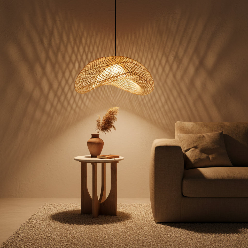 Hanglamp Maze Organic Naturel XL Raw Materials
