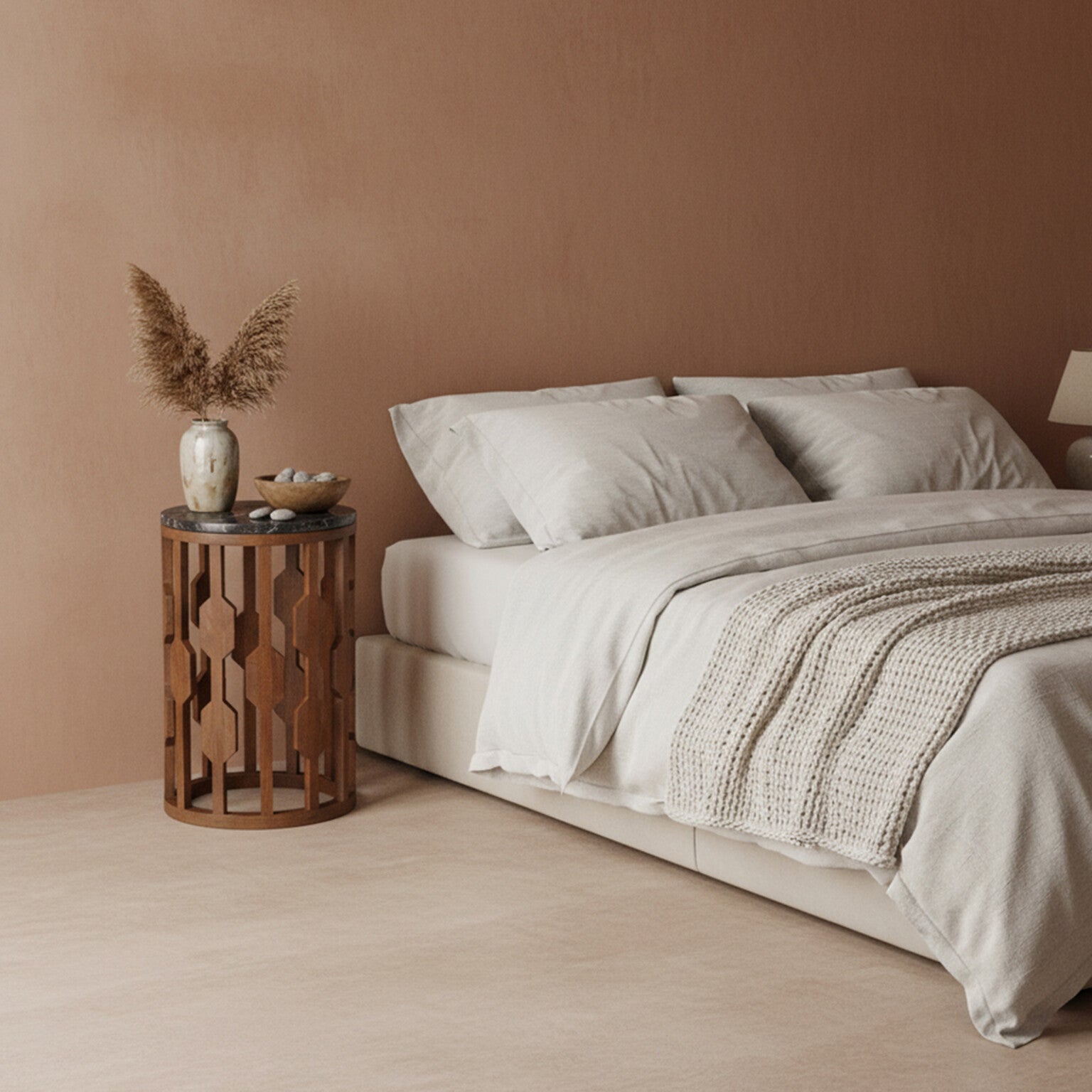 Lampung bijzettafel marmer zwart – 40x40x50 cm Raw Materials