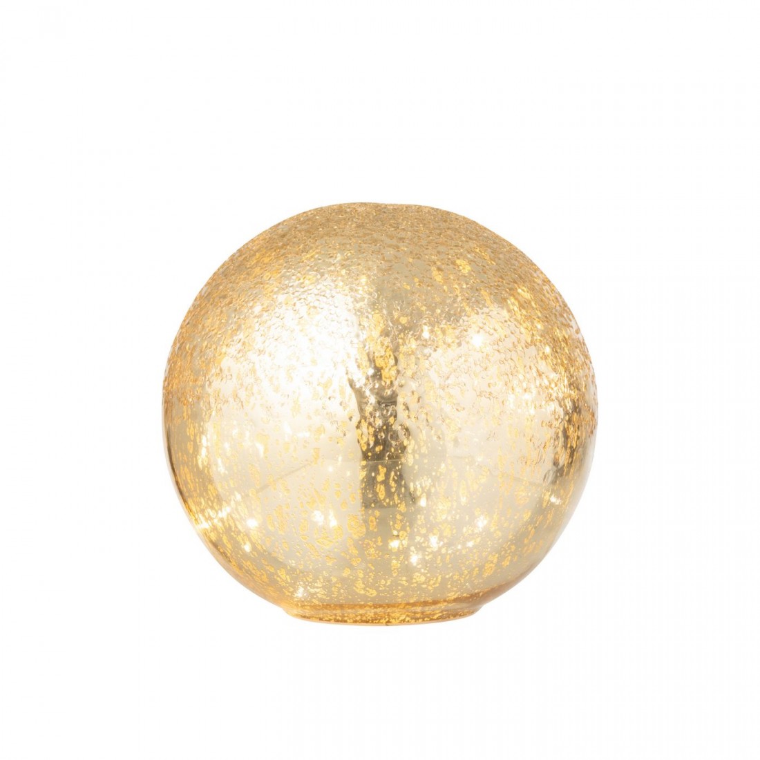 Bal Led Gekraakt Glas Goudkleurig Set van 2 J-Line