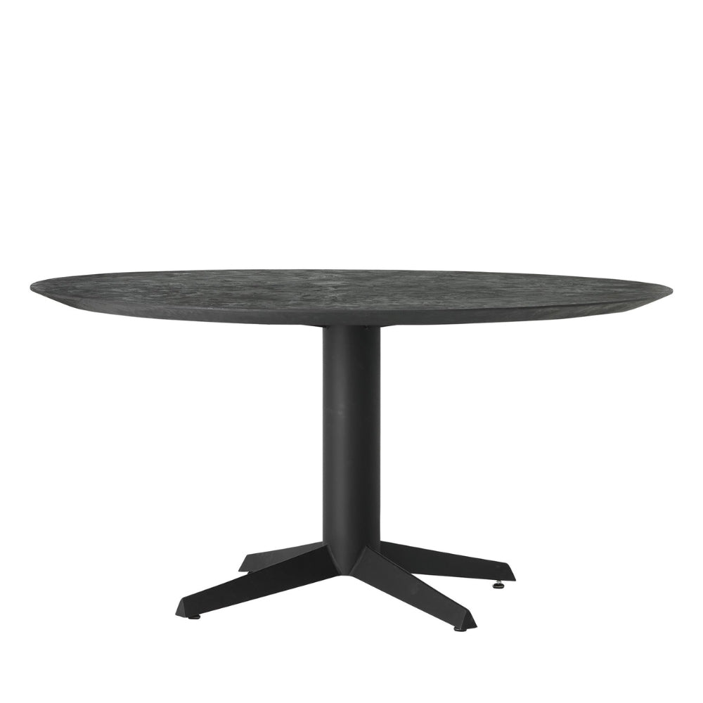 Ronde eetkamertafel Soho Mortex zwart Ø150cm DTP Home